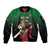 Kenya Rugby Custom Sleeve Zip Bomber Jacket Go Simbas - Wonder Print Shop