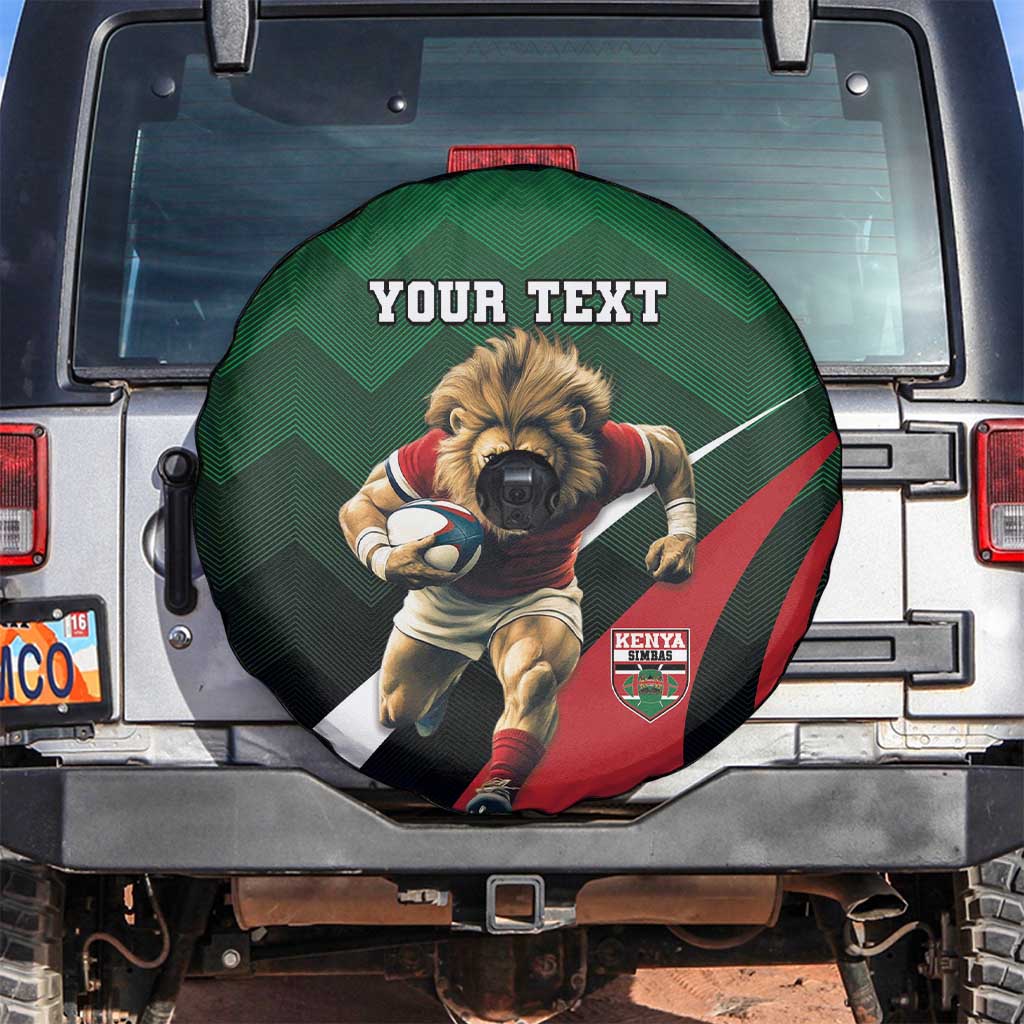 Kenya Rugby Custom Spare Tire Cover Go Simbas - Wonder Print Shop