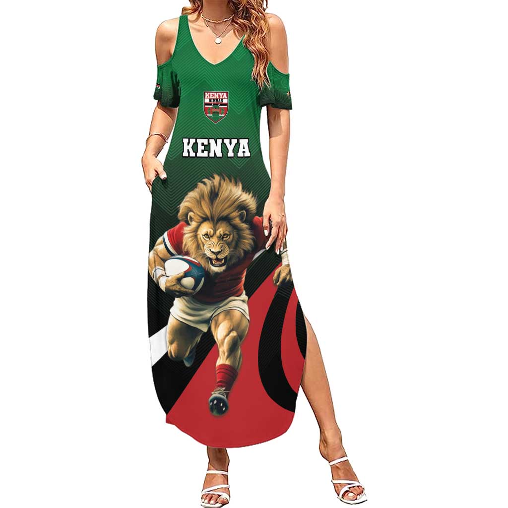 Kenya Rugby Custom Summer Maxi Dress Go Simbas - Wonder Print Shop