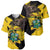 Ghana Eagle Baseball Jersey Coat Of Arms - Grunge Style