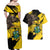 Ghana Eagle Couples Matching Off Shoulder Maxi Dress and Hawaiian Shirt Coat Of Arms - Grunge Style