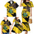 Ghana Eagle Family Matching Mermaid Dress and Hawaiian Shirt Coat Of Arms - Grunge Style