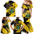 Ghana Eagle Family Matching Mermaid Dress and Hawaiian Shirt Coat Of Arms - Grunge Style