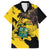 Ghana Eagle Family Matching Off The Shoulder Long Sleeve Dress and Hawaiian Shirt Coat Of Arms - Grunge Style