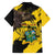 Ghana Eagle Family Matching Off The Shoulder Long Sleeve Dress and Hawaiian Shirt Coat Of Arms - Grunge Style