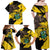 Ghana Eagle Family Matching Off Shoulder Maxi Dress and Hawaiian Shirt Coat Of Arms - Grunge Style