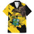 Ghana Eagle Family Matching Off Shoulder Maxi Dress and Hawaiian Shirt Coat Of Arms - Grunge Style