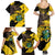 Ghana Eagle Family Matching Summer Maxi Dress and Hawaiian Shirt Coat Of Arms - Grunge Style