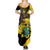 Ghana Eagle Family Matching Summer Maxi Dress and Hawaiian Shirt Coat Of Arms - Grunge Style