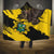 Ghana Eagle Hooded Blanket Coat Of Arms - Grunge Style