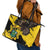 Ghana Eagle Leather Tote Bag Coat Of Arms - Grunge Style