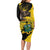 Ghana Eagle Long Sleeve Bodycon Dress Coat Of Arms - Grunge Style