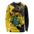 Ghana Eagle Long Sleeve Shirt Coat Of Arms - Grunge Style