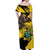 Ghana Eagle Off Shoulder Maxi Dress Coat Of Arms - Grunge Style