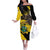 Ghana Eagle Off The Shoulder Long Sleeve Dress Coat Of Arms - Grunge Style