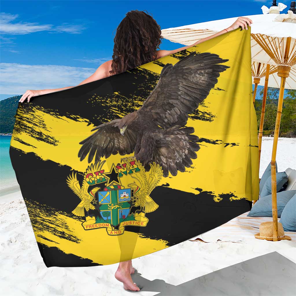 Ghana Eagle Sarong Coat Of Arms - Grunge Style