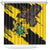 Ghana Eagle Shower Curtain Coat Of Arms - Grunge Style - Wonder Print Shop