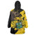 Ghana Eagle Wearable Blanket Hoodie Coat Of Arms - Grunge Style