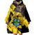 Ghana Eagle Wearable Blanket Hoodie Coat Of Arms - Grunge Style