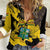 Ghana Eagle Women Casual Shirt Coat Of Arms - Grunge Style - Wonder Print Shop