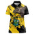 Ghana Eagle Women Polo Shirt Coat Of Arms - Grunge Style - Wonder Print Shop