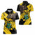 Ghana Eagle Women Polo Shirt Coat Of Arms - Grunge Style - Wonder Print Shop