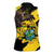 Ghana Eagle Women Sleeveless Polo Shirt Coat Of Arms - Grunge Style - Wonder Print Shop