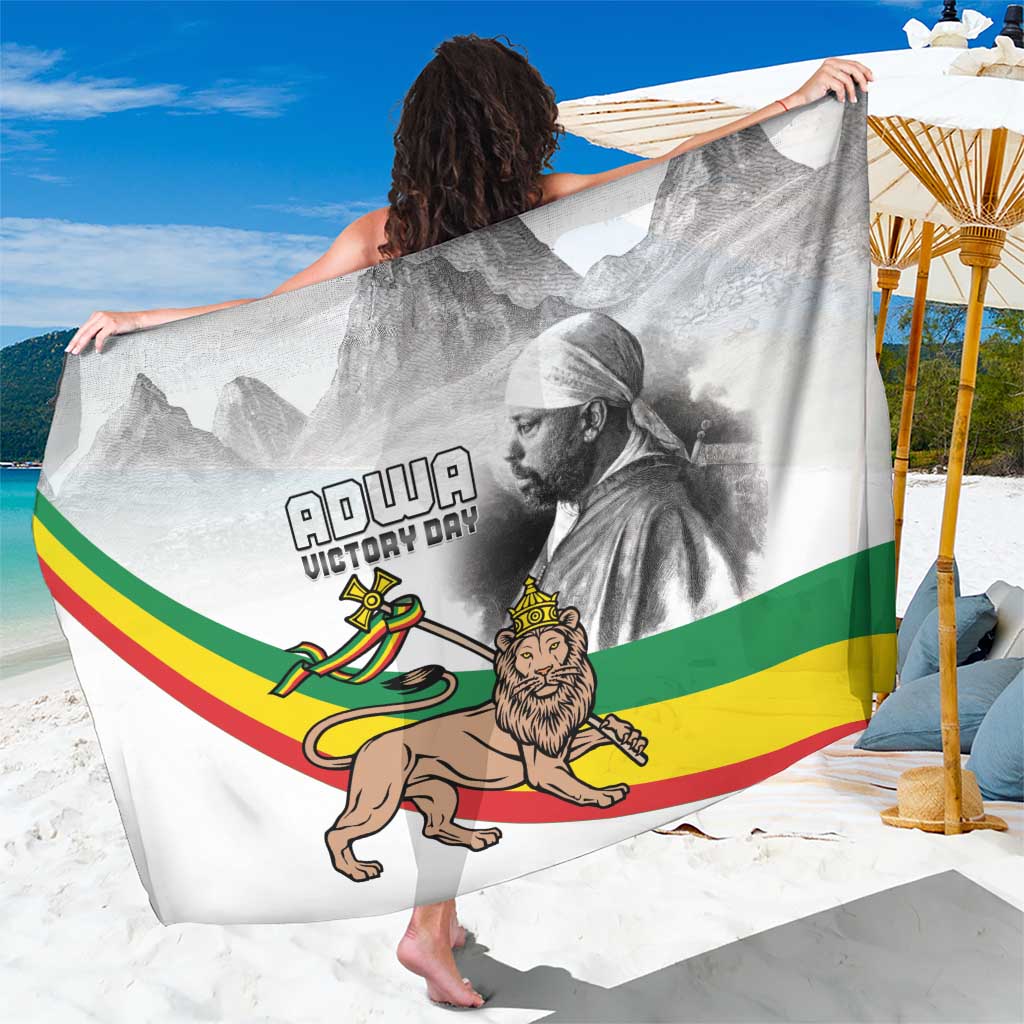 Adwa Victory Day Sarong Menelik II and Mount Soloda - Lion Of Judah