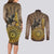 Adwa Victory of Ethiopia Couples Matching Long Sleeve Bodycon Dress and Long Sleeve Button Shirt African Victory In The Age Of Empire