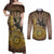 Adwa Victory of Ethiopia Couples Matching Off Shoulder Maxi Dress and Long Sleeve Button Shirt African Victory In The Age Of Empire