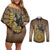 Adwa Victory of Ethiopia Couples Matching Off Shoulder Short Dress and Long Sleeve Button Shirt African Victory In The Age Of Empire