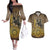 Adwa Victory of Ethiopia Couples Matching Off The Shoulder Long Sleeve Dress and Hawaiian Shirt African Victory In The Age Of Empire