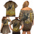 Adwa Victory of Ethiopia Family Matching Off Shoulder Short Dress and Hawaiian Shirt African Victory In The Age Of Empire