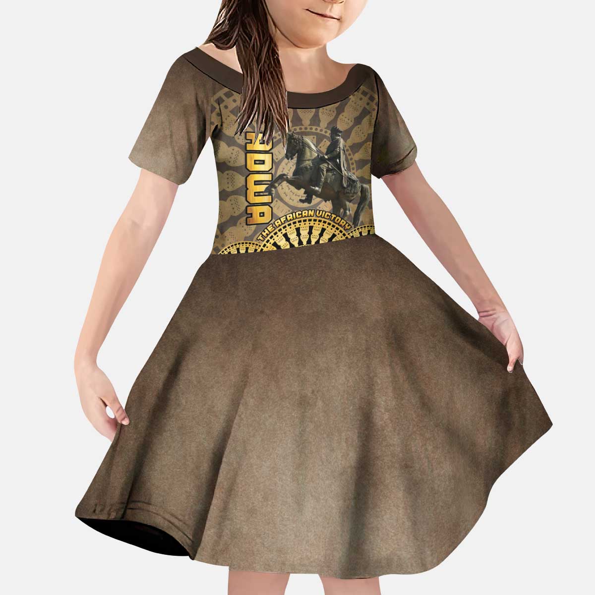 Adwa Victory of Ethiopia Kid Short Sleeve Dress African Victory In The Age Of Empire