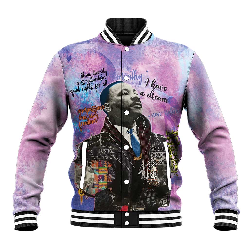 Martin Luther King Jr Baseball Jacket I Have a Dream Graffiti Style - Wonder Print Shop