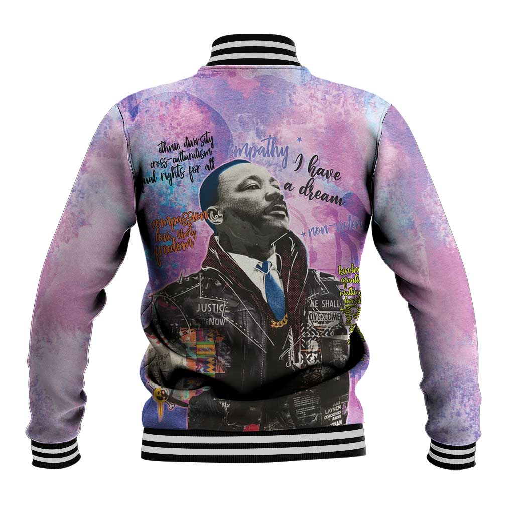 Martin Luther King Jr Baseball Jacket I Have a Dream Graffiti Style - Wonder Print Shop