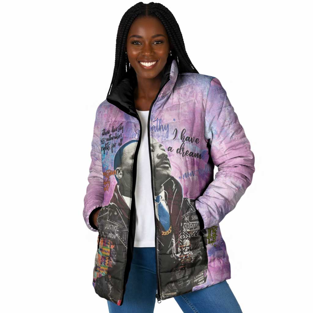 Martin Luther King Jr Padded Jacket I Have a Dream Graffiti Style - Wonder Print Shop