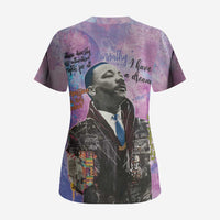 Martin Luther King Jr Scrub Top I Have a Dream Graffiti Style - Wonder Print Shop