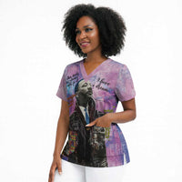 Martin Luther King Jr Scrub Top I Have a Dream Graffiti Style - Wonder Print Shop