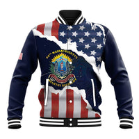 Personalized 54th Massachusetts Infantry Regiment Baseball Jacket American Flag Heritage - Wonder Print Shop