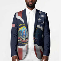 Personalized 54th Massachusetts Infantry Regiment Blazer American Flag Heritage - Wonder Print Shop
