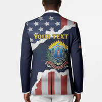 Personalized 54th Massachusetts Infantry Regiment Blazer American Flag Heritage - Wonder Print Shop