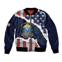 Personalized 54th Massachusetts Infantry Regiment Bomber Jacket American Flag Heritage - Wonder Print Shop