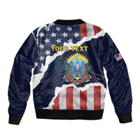 Personalized 54th Massachusetts Infantry Regiment Bomber Jacket American Flag Heritage - Wonder Print Shop
