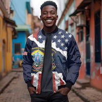 Personalized 54th Massachusetts Infantry Regiment Bomber Jacket American Flag Heritage - Wonder Print Shop