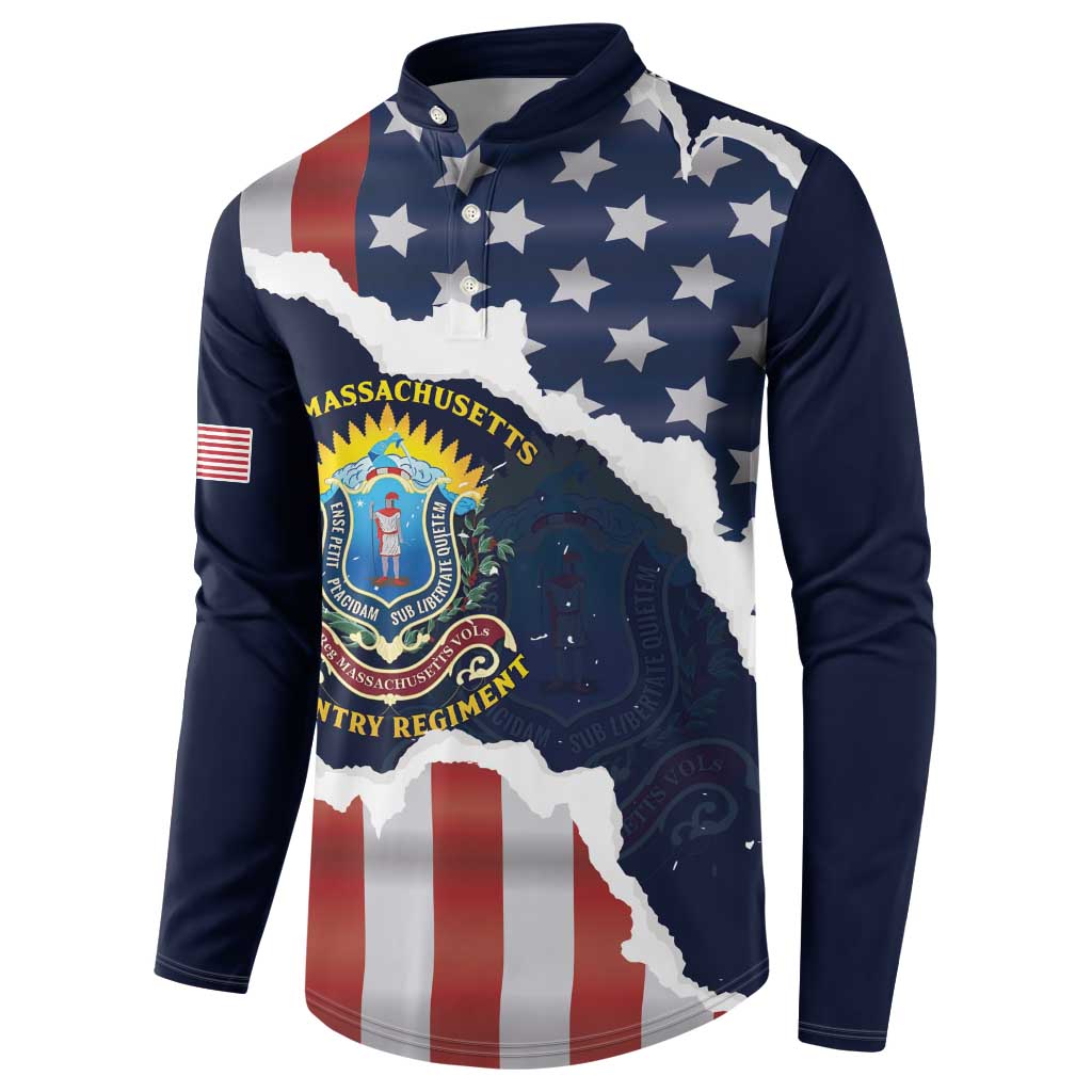 Personalized 54th Massachusetts Infantry Regiment Button Sweatshirt American Flag Heritage