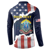 Personalized 54th Massachusetts Infantry Regiment Button Sweatshirt American Flag Heritage