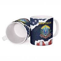 Personalized 54th Massachusetts Infantry Regiment Ceramic Mug American Flag Heritage - Wonder Print Shop