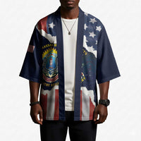 Personalized 54th Massachusetts Infantry Regiment Kimono American Flag Heritage - Wonder Print Shop