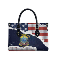 54th Massachusetts Infantry Regiment Leather Bag American Flag Heritage - Wonder Print Shop